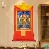 Tanka tibetano del Dios de la Riqueza Amarillo Thangka Jambhala Tibet Plaza