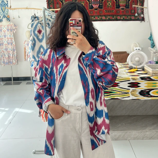 Camisa oversized colores atlas – moda uigur unisex
