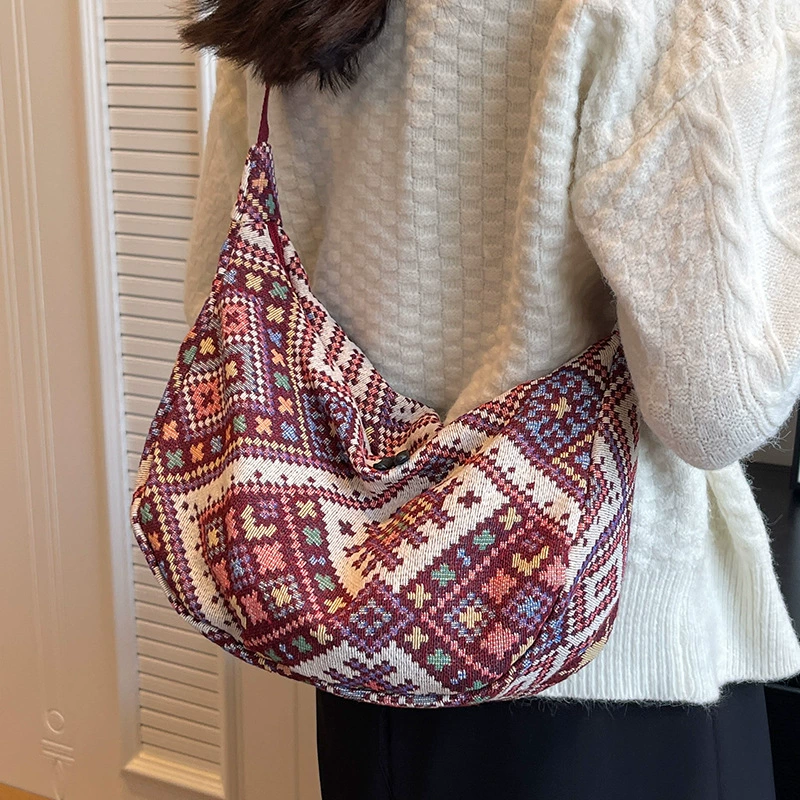 Bandolera tejida ligera - bolso tai de Xishuangbanna