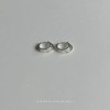 Pendientes de plata aro minimalista artesanal Yunnan Plaza