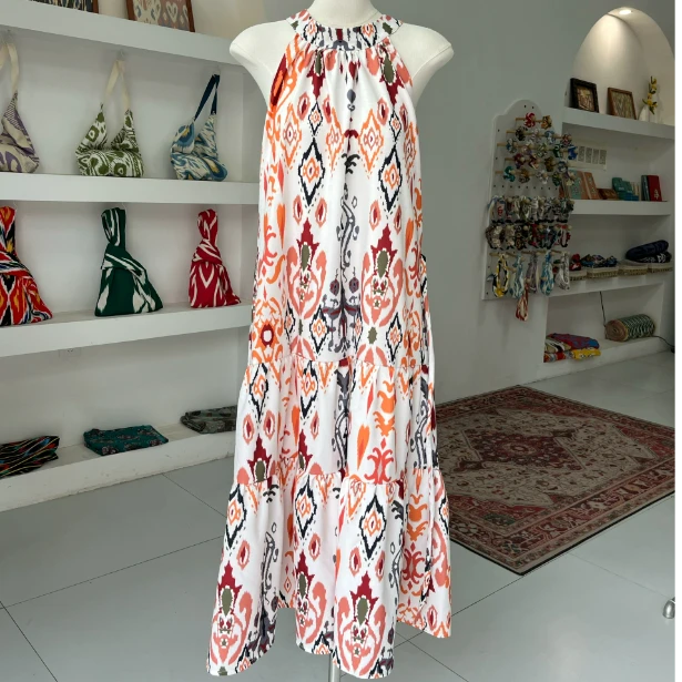Vestido de verano de una pieza lino atlas – moda para mujer