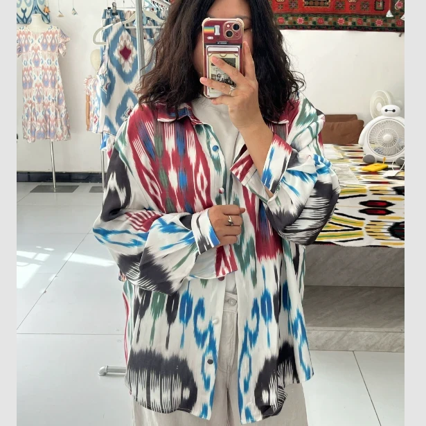 Camisa oversized unisex colores atlas – moda uigur