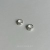 Pendientes de plata aro minimalista diseño artesanal Yunnan Plaza