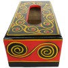 Caja de pañuelos de madera lacada artesanía de Liangshan Yunnan Plaza