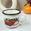 Taza con flores esmaltada de Xinjiang 200 ml taza multiusos