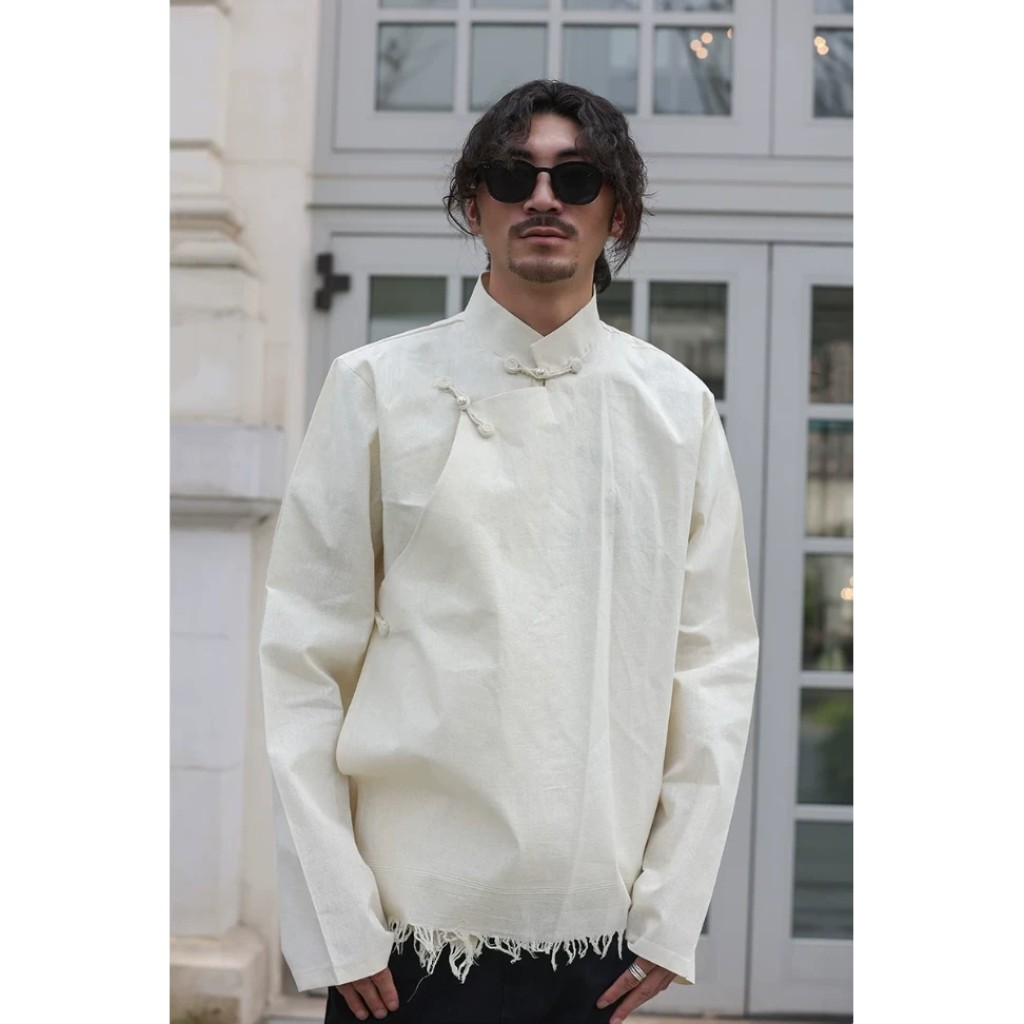Camisa tibetana de algodón – moda entretiempo