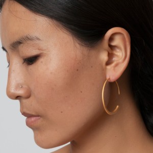 Pendientes tibetanos de plata - aros de Charu Yitso Hima