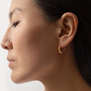 Pendientes tibetanos de plata - aros de Charu Yitso Hima