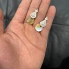 Pendientes de plata y nácar diseño artesanal nuosu Yunnan Plaza