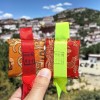 Amuleto protector tibetano talismán de Ganden con bendiciones Tibet Plaza