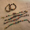 Pulsera estilo tibetano trenzada con piedras naturales y cuentas de bodhi
